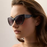 Ivy Cat-Eye Sunglasses Black 