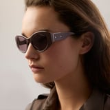 Evie Oval Sunglasses Chocolate 