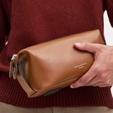 Mount Street Washbag Tan Saffiano