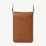 Duo Phone Crossbody Pouch Tan Pebble