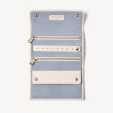 Travel Jewellery Roll Ivory Pebble