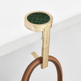 Foldable Handbag Hook Deep Shine Evergreen Small Croc