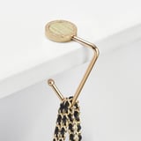 Aspinal Handbag Hook Deep Shine Pistachio Small Croc