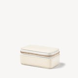 Small Travel Jewellery Case Ivory Pebble
