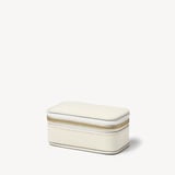 Small Travel Jewellery Case Ivory Pebble
