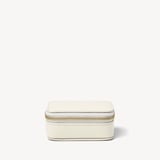 Small Travel Jewellery Case Ivory Pebble