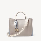 Midi London Tote Sky Blue, Grey & White Pebble