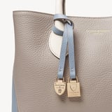 Midi London Tote Sky Blue, Grey & White Pebble