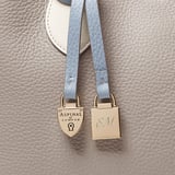Midi London Tote Sky Blue, Grey & White Pebble