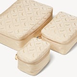 Connaught Cabin Case Tan Saffiano with Gold Hardware