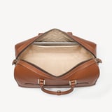 Connaught Flight Work Bag Tan Saffiano with Gold Hardware