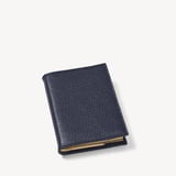 A7 Pocket Refillable Luxury Journal Navy Pebble with Soft Suede Lining