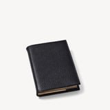 A7 Pocket Refillable Luxury Journal Black Pebble with Soft Suede Lining