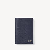 A7 Pocket Refillable Luxury Journal Navy Pebble with Soft Suede Lining