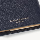 A7 Pocket Refillable Luxury Journal Navy Pebble with Soft Suede Lining