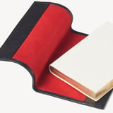 A7 Pocket Refillable Luxury Journal Black Pebble with Soft Suede Lining