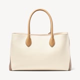 London Tote Soft Taupe & Ivory Pebble
