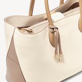 London Tote Soft Taupe & Ivory Pebble