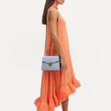 Midi Mayfair® 2 Deep Shine Sky Blue Small Croc