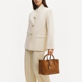 Midi London Tote Tan Pebble