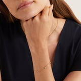Gemstone Bracelet Swiss Blue Topaz & 18ct Gold Vermeil