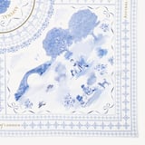 Toile De Jouy Silk Scarf Sky Blue Toile De Jouy 