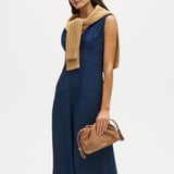 Soho Large Crossbody Pouch Cappuccino Suede