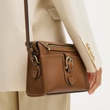 Bella Satchel Tan Milled Pebble
