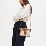 Bella Satchel Beach Stone Premium Pebble & Smooth Tan