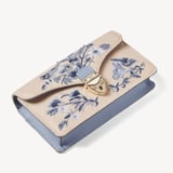 Mayfair®Clutch Sky Blue English Garden Hand Embroidery