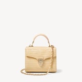 Mini Mayfair® with Silk Neck Scarf Deep Shine Buttermilk Small Croc