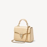 Mini Mayfair® with Silk Neck Scarf Deep Shine Buttermilk Small Croc