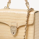 Mini Mayfair® with Silk Neck Scarf Deep Shine Buttermilk Small Croc
