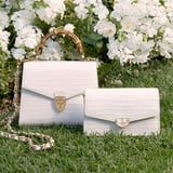 Eliza Clutch Deep Shine Chalk White Small Croc
