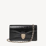 Mayfair®Clutch Black Patent Croc
