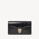 Mayfair®Clutch Black Patent Croc