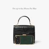 Midi Mayfair® Natural Chevron Raffia & Smooth Tan