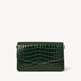 Eliza Clutch Evergreen Patent Croc