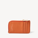 Zipped Coin & Card Holder Marmalade Pebble
