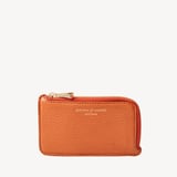 Zipped Coin & Card Holder Marmalade Pebble