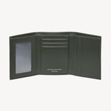 Trifold Wallet Forest Green Saffiano