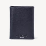 Trifold Wallet  Navy Saffiano