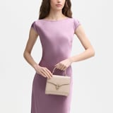 Midi Mayfair® Soft Taupe Patent Croc
