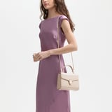 Midi Mayfair® Soft Taupe Patent Croc