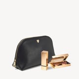 Classic Makeup Case Black Soft Saffiano