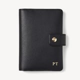 Duo Passport Cover Black Soft Saffiano