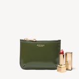 Small Ella Pouch Smooth Moss Green
