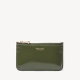 Ella Card & Coin Holder Smooth Moss Green