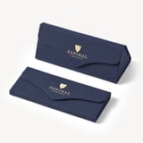 Hamptons Rectangular Sunglasses Blue Crystal 