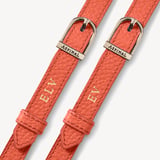 Small Stella Satchel Crossbody Coral Pebble